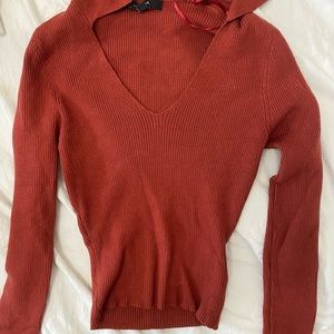 Red shirt. Soft and stretchy. Good material.